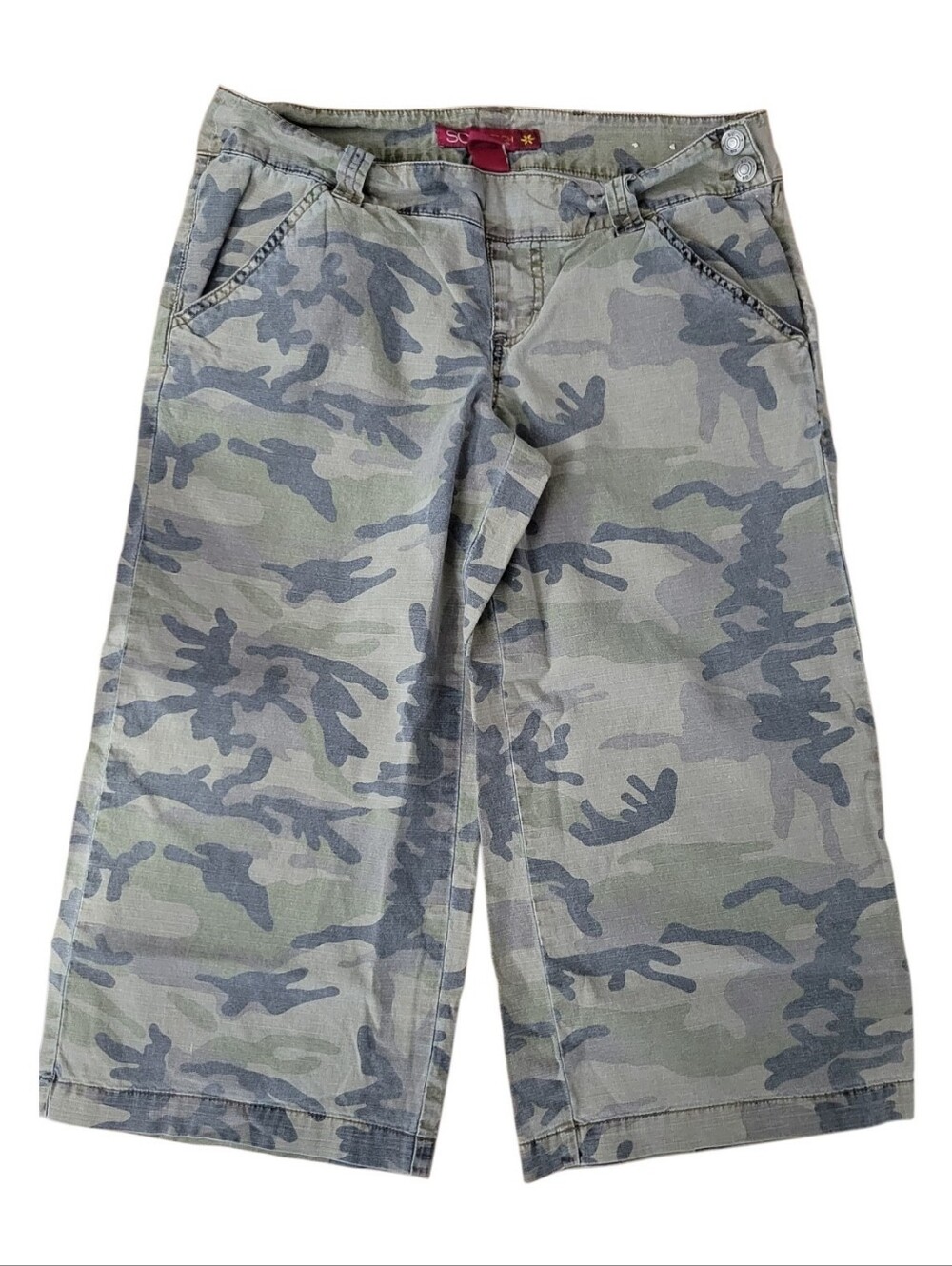 Vintage Camo Wide Leg Capris